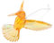 VICASKY Acryl-vögel-Ornament -Ornamente für Wohnzimmer Dekorative Decke Kolibris- Gelbe Wohnkultur