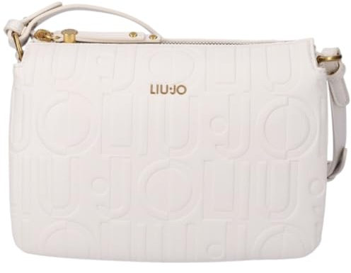 Liu Jo Jeans Borsetta a tracolla Adonide con logo a rilievo Cream Taglia Unica Cream