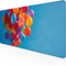 Ballon Mauspad 600 x 300 x 3mm, Gaming Mauspad Farbe Unterlage Schreibtisch with Stitched Edges Wassxerdicht Non-Slip Rubber Base Desk Mat für Pc, Büro Gaming Zubehör Laptop, Geschenke für Männer 6-Q