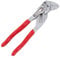 Pliers Wrench, 7-Inch 2 in 1 Smooth Jaw Pliers, Chromium-Vanadium Steel Adjustable Wrench, Fit for Home Repair, Bolts, Nut, Red Adjustable Channel Locks Plier Set
