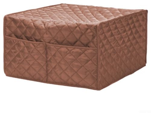 Protection de cuisine pour micro-ondes et four avec sac de rangement pratique pour garder les appareils propres (marron)