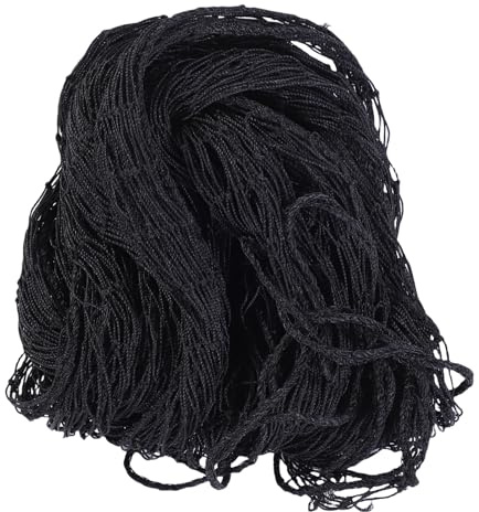 Aramox HDPE Baseball-Fangnetz, 3x3 Meter/9,84x9,84 Fuß Sportübungsbarrierenetz, Schwarz, für Baseball Hockey Lacrosse Basketball Fußball