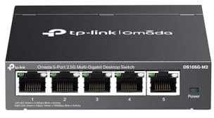 Omada Switch non gestito Multigig a 5 porte 2,5G | Capacità di commutazione 25 Gbps | Funzionamento silenzioso senza ventola | Ideale per giochi, video 4K, NAS e WiFi 6