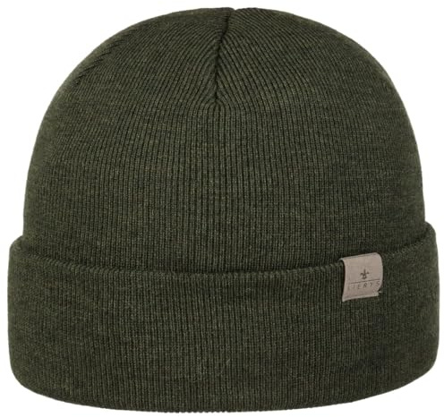 LIERYS Fine Merino Umschlagmütze Beanie Made in Germany Damen und Herren Herbst Winter