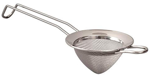Beaumont Fine Mesh Strainer, Stainless Steel, Cocktail Drinks Strainer, Size: 47(H) x79(W) x229(D) mm, Wipeable for Easy Clean, CZ586