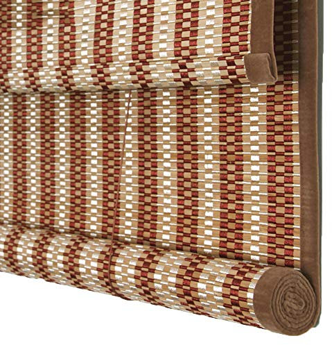 FUFU Bambus-Rollo Verdunkelungsrollo, Bambusrollo mit Haken, Veranda-Gartenlaube im Freien, 48/ 55 / 60breit für Fenster und Türen (Size : 60 Wx48 H/150x120CM)