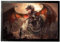 1art1 Drachen EIN Schloss, Erobert Von Einem Drachen Fußmatte Dekomatte Innenbereich | Design Türmatte 60x40 cm