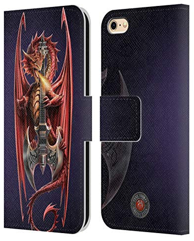 Head Case Designs Officially Licensed Anne Stokes Power Chord Dragons Leather Wallet Case Compatible With Apple iPhone 6 / iPhone 6s