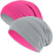 Hatstar® 2in1 Reversible Unisex Beanie | Damen und Herren Mütze | Übergangsmütze für Frühling und Sommer | SoftTouch Poly - Baumwolle | leicht & weich (2 in 1 hellgrau/pink)