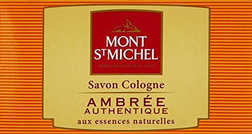 Mont St Michel - Savon Cologne, feste Stückseife, Bernstein, authentisch – 125 g, 1er-Set