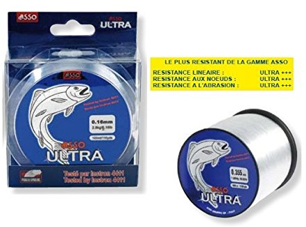 Asso – Ultra, filo di Nylon, da pesca, 30.5/100 100M