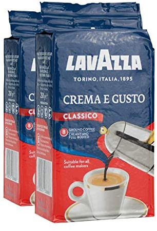 2X LAVAZZA Crema E Gusto Classico Ground Italian Coffee Espresso 250g