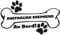 Plott Aufkleber Hundeknochen Australian Shepherd An Bord Pfote Hund Dog Bone