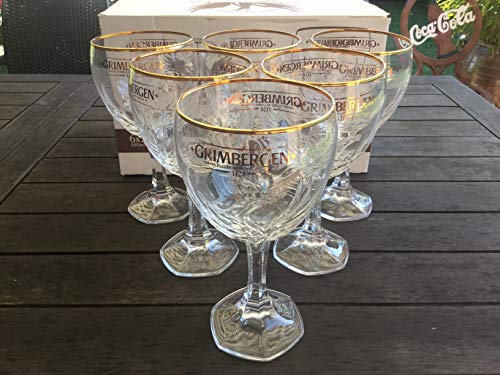 Grimbergen Biergläser, 50 cl, 6 Stück