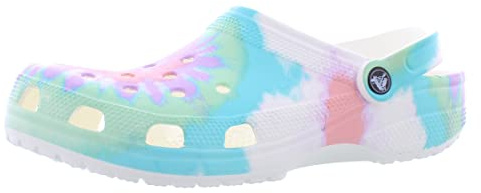 Crocs Unisex-Adult Classic Tie Dye Clogs, Fresco/Multi, 15 Women/13 Men
