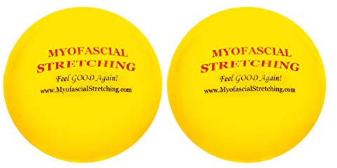 Four Inch Inflatable Balls for Myofascial Release, self Treatment and Stretching. (2 Count)