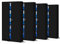 Jan Nowak 4er Set Aktenschrank C001 Metallschrank Stahlschrank Werkzeugschrank Büroschrank Lagerschrank Universalschrank Pulverbeschichtung Flügeltüren 185 cm x 90 cm x 40 cm (schwarz/schwarz)
