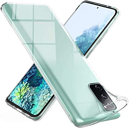 Captor Cover Trasparente per Samsung Galaxy S20 FE, Custodia TPU in Silicone Flessibile Morbida e Sottile, Protezione Full Body con Bordo Rialzato per Schermo e Fotocamera