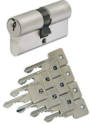 ABUS A93 Doppelzylinder 45/60mm mit 10 Schlüssel, mit Not-u. Gefahrenfunktion und Bohrschutz, Profil C73 C83