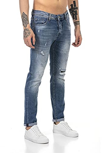 Redbridge Jeans für Herren Hose Denim Pants Used Look Destroyed