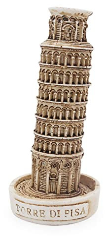 Kocris Casa Schiefer Turm von Pisa, Dekoration für Aquarium, Fische, Schildkröte, Eidechse, Spinne, Terrarium, Gebäude, Bau, Dekoration, Ornament, Haustier