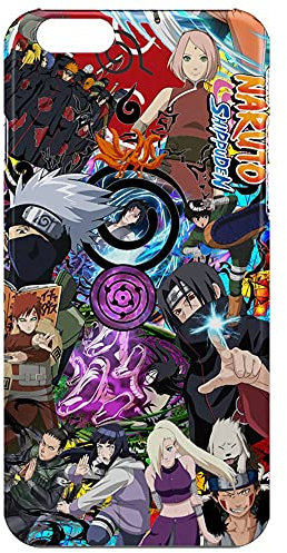 MACOQUEPERSO Coque Compatible iPhone 6 Personnages Kakashi, Sasuke Ninja Manga | Housse Silicone antichocs