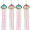 JINGLING Christbaumschmuck Quallen Weihnachtsschmuck Glaswand Für Baumdekor 2021, Küsten-Weihnachtsbaumschmuck-Set Glas Hängende Ornament-, Strand-Weihnachtsbaumschmuck