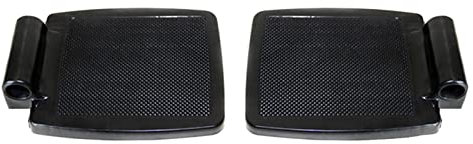 NC Langlebige Rollstuhl-Fußstütze Abnehmbare hochwertige kratzfeste manuelle Rollstühle Universal-Fußpedal Rollstuhlteile Ausrüstung, Kunststoff 2,2 cm Loch