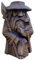 Asamio Figurine de nain de jardin Odin Thor Viking en résine - Statue de jardin amusante - Mini nain de jardin - Décoration de jardin