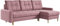 MKS MEBLE Ecksofa - L-Form Sofa mit Schlaffunktion - Wohnlandschaft L Form, Ecksofa mit Schlaffunktion und Bettkasten, Schlafsofa mit Bettkasten, Couch mit Schlaffunktion - Rosa ASTRA