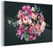 MuchoWow Glasbild Glasfoto Wandbild Bilder Deko 120x80 cm Blumen - Pastell - Rosa