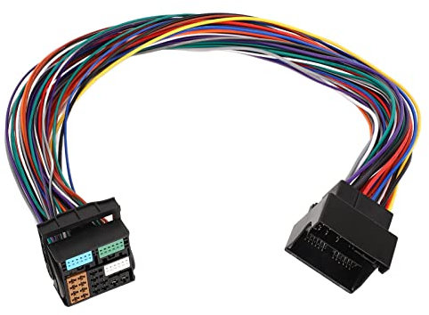 MQB Extension Cable, 60cm/23.62in 52Pin MQB Extension Adapter with Quadlock Connector, Radio Wiring Harness Cable Bluetooth 5.0 5‑12V for Car Radio Speakers A1 A3 A4 A5 A6 A7