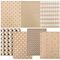 Geschenkpapier, 7 Stücke Geschenkpapier Geburtstag 50 cm x 70 cm,Braun Gefaltet Geschenkverpackung Papier,Geschenkpapier,Geschenkpapier zum Mann Frauen Kind