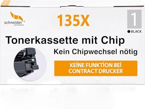 Schneider Printware ( MIT CHIP Aktualisiert) Toner kompatibel für HP 135X W1350X für HP Laserjet MFP M234dw M234dwn M234sdw M234sdn M209dwn M209dw