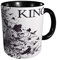 RFSHOP Simpatico Re Leone con Corona Tazza da Caffè in Ceramica 325 ml Tazza da viaggio Tazza da tè per ufficio e cucina di casa