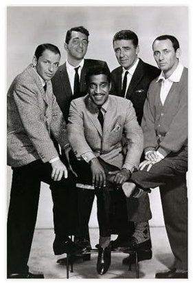 The Rat Pack Coole Gruppe Foto Leinwand Poster Wandkunst Dekor Druck Bild Gemälde für Wohnzimmer Schlafzimmer Dekoration ungerahmt 30 x 45 cm