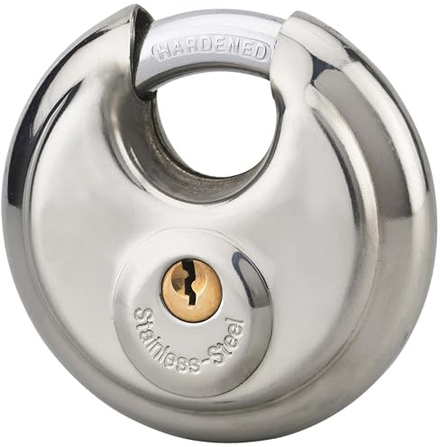 THIRARD Astra Cadenas – Idéal pour sécuriser votre maison, votre entreprise, vos déplacements. Construction en acier inoxydable pour une protection fiable et un contrôle d'accès. 80 mm, 2 clés