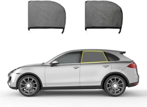 zjxwzm Coche Ventanas Laterales Parasol para Audi Q3 Sportback 2020-2023, Parasol para Ventana Lateral Trasera Delanteras de Malla Protección UV Accesorios,B Rear
