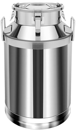 Milchkann Edelstahl Milk Pitcher Milchkännchen Milchkanne für Milch und Wein Weinkübel Vorratsbehälter für Gastronomie und Heimgebrauch (60L)