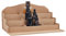 PH PandaHall Holz Farbregal Mit 3 Etagen Farbaufbewahrungsregal Künstler Tinten Organizer Ausstellungsregal Modellfarborganizer Miniatur-Farbhalter Für Zuhause Studio Schule Organizer 30.7x22x15cm ﻿