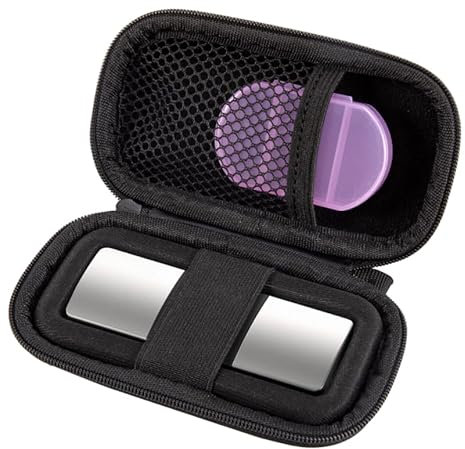 Tragetasche für Kardiamobile EKG-Monitor,Kardia Mobile Case,Hartschalen-Schutzhülle für Kardiamobile 6L,Reisetasche für Herzmonitor EKG,Mobile Herzdetektor-Tasche Organizer (Schwarz)