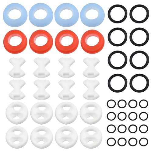 Hary 48 Pcs Tap Washers for Mixer Taps, MixerTap Washers for Kitchen Sink, Tap Seals Repair Kits Assorted UK