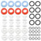 Hary 48 Pcs Tap Washers for Mixer Taps, MixerTap Washers for Kitchen Sink, Tap Seals Repair Kits Assorted UK