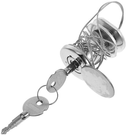 SHINEOFI Heavy Duty Copper Core Garage Door Lock with Emergency Flip Release Weather Resistant Steel Cable Lock for Secure Garage Protection