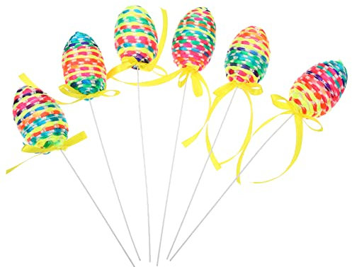 Angoily 6stücke Zweig Künstlich Für Vasen-Dekoration Eier-Picker Als Osterdekoration Dekorativer Künstlicher Eier-Zweig Mit Gewebten Details