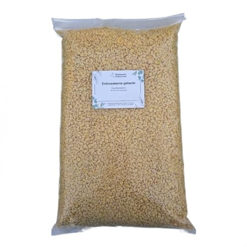 Matimels Futterwelt Erdnusskerne gehackt, Erdnüsse für Vögel, Vogelfutter, Top-Futterqualität (2x10 Kg)
