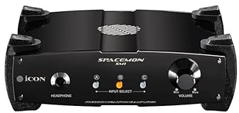 iCon Pro Audio SpaceMon Precision-Kopfhörerverstärker – XLR/TRS/RCA/3,5 mm Inputs, 68 dB Gain