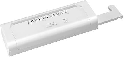 monolith - Aktenvernichter Aufsatz für Papierkörbe | Schredder in Weiß mit 6 mm Schnittbreite