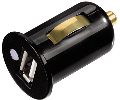 Hama Piccolino USB-KFZ-Ladegerät für Zigarettenanzünder, 650 mA, ideal für Apple, Samsung, Philips, schwarz