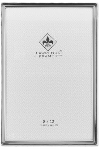 Lawrence Frames Bead Border Design, 8x12, Silver